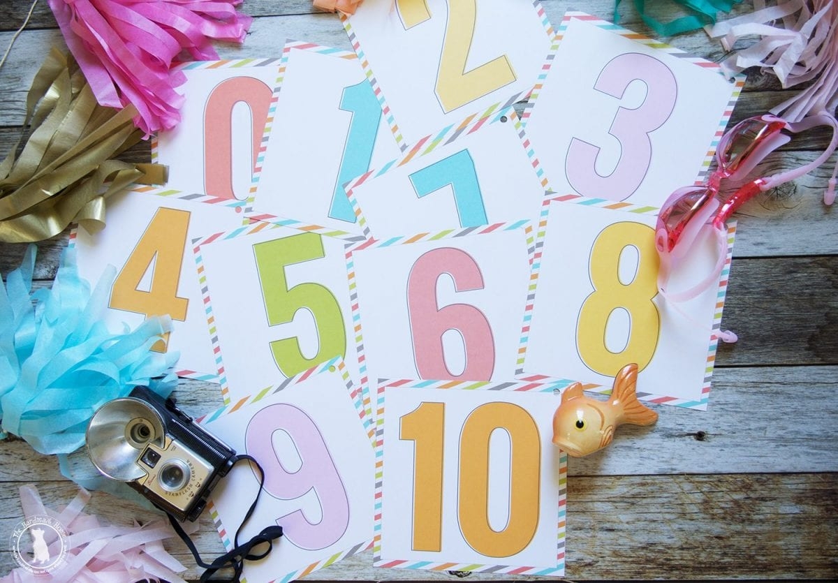 Free Score Card Printables number Cards The Handmade Home
