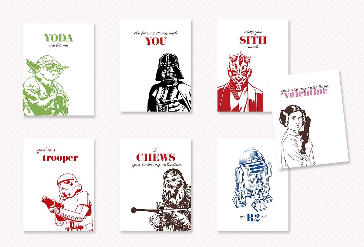 Free Star Wars Valentines Persnickety Prints