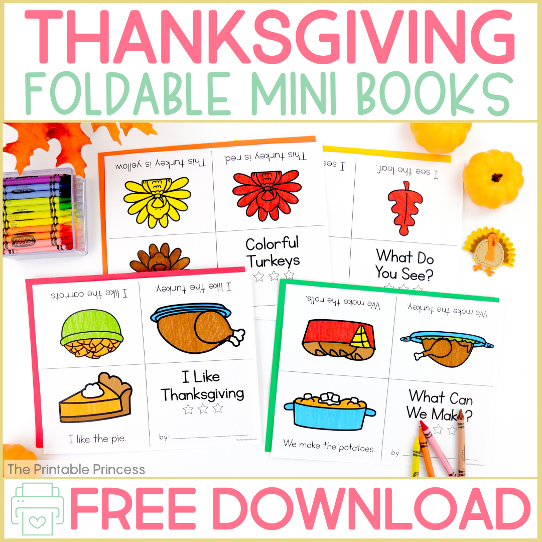 Free Thanksgiving Emergent Readers
