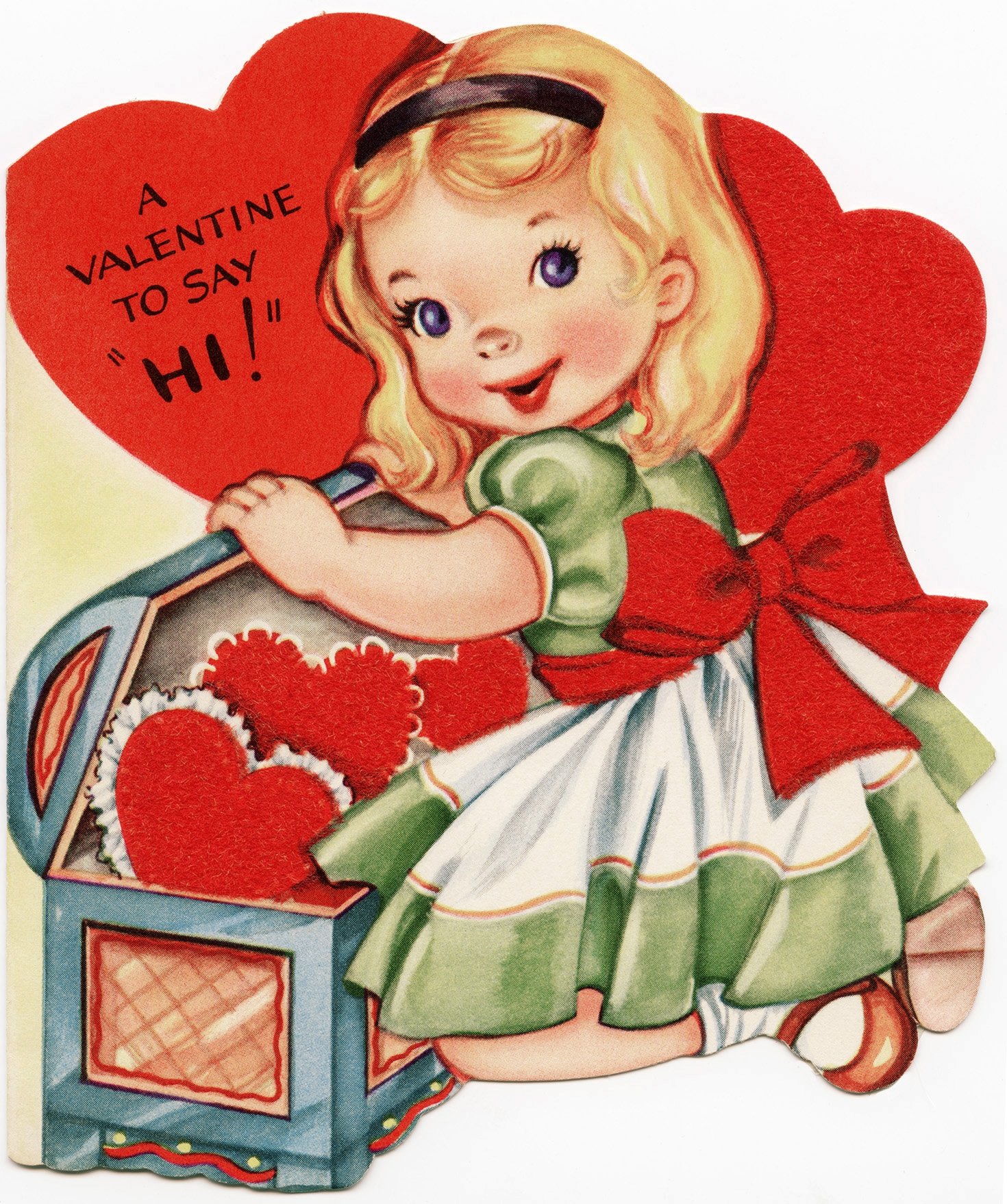 Free Vintage Image A Valentine To Say Hi The Old Design Shop