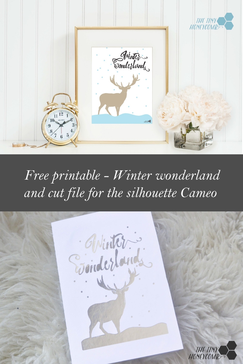 Free Winter Wonderland Printable Cut File The Tiny Honeycomb