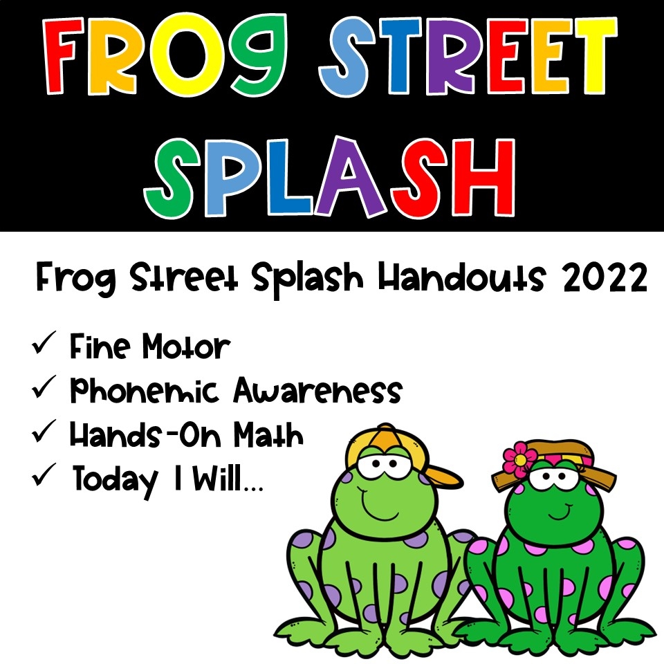 Frog Street Splash Handouts 2022 Kreative In Kinder