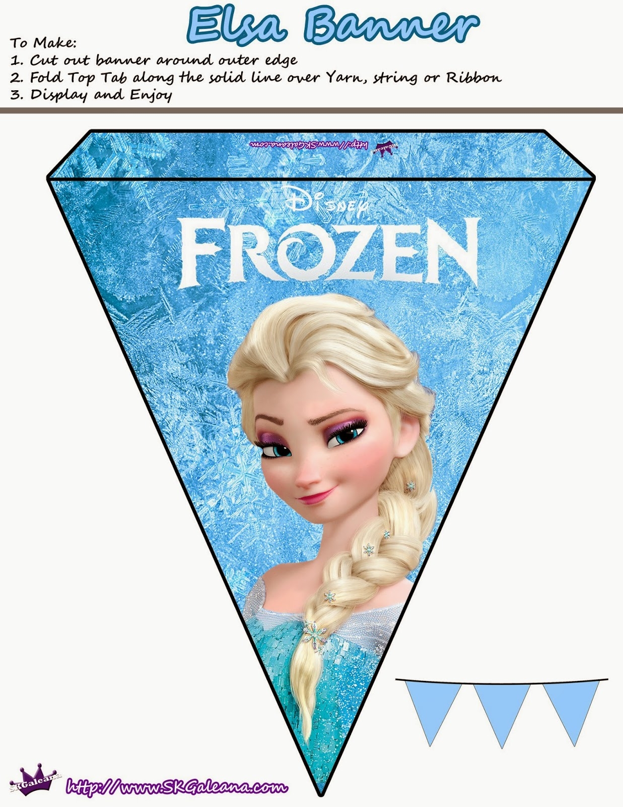 Frozen Banner Free Printable