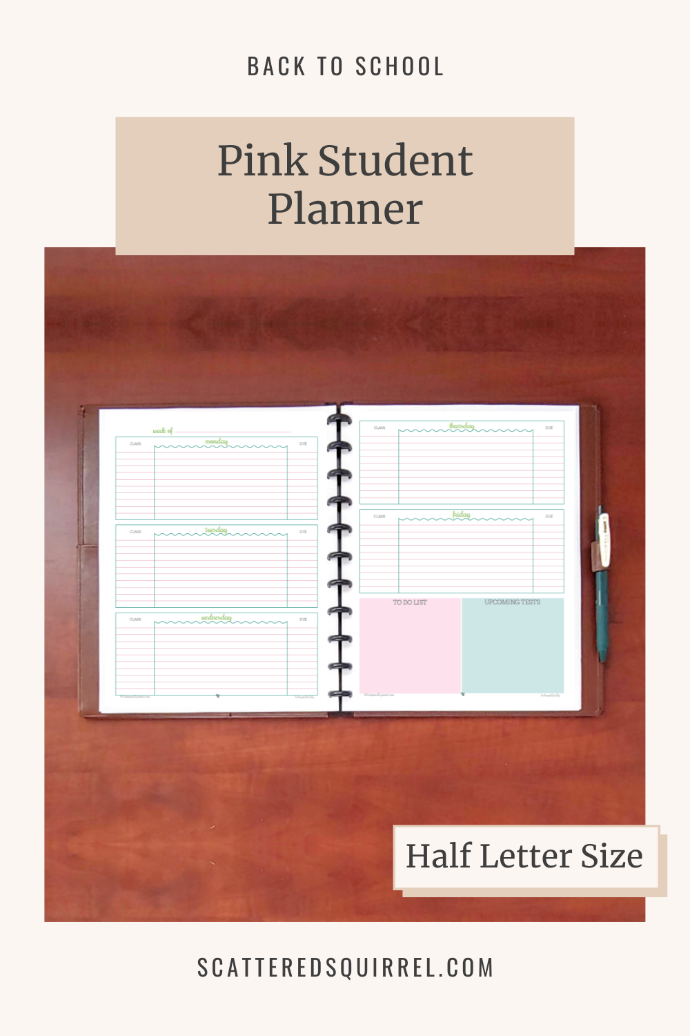 Free College Planner Printable 2024