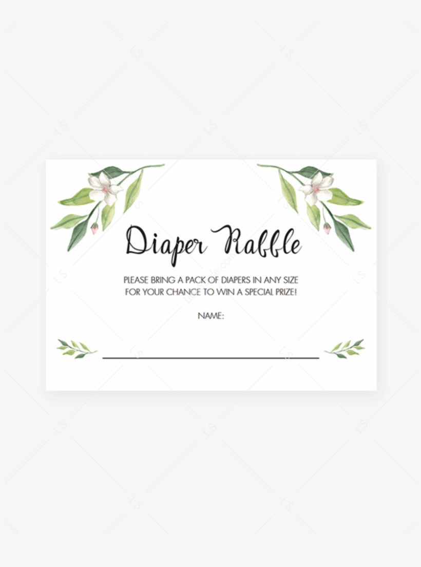 Free Diaper Raffle Printable