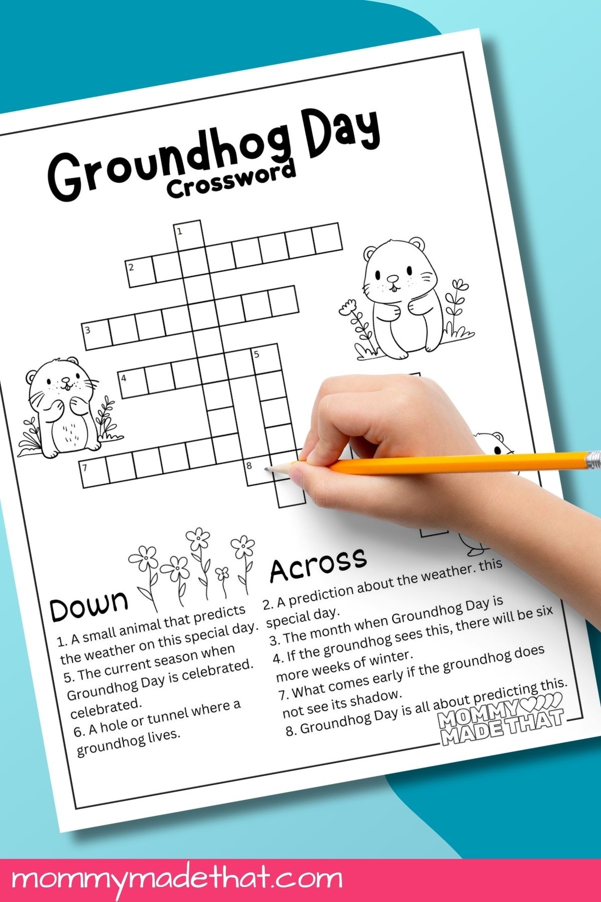 Groundhog Day Crossword Puzzle