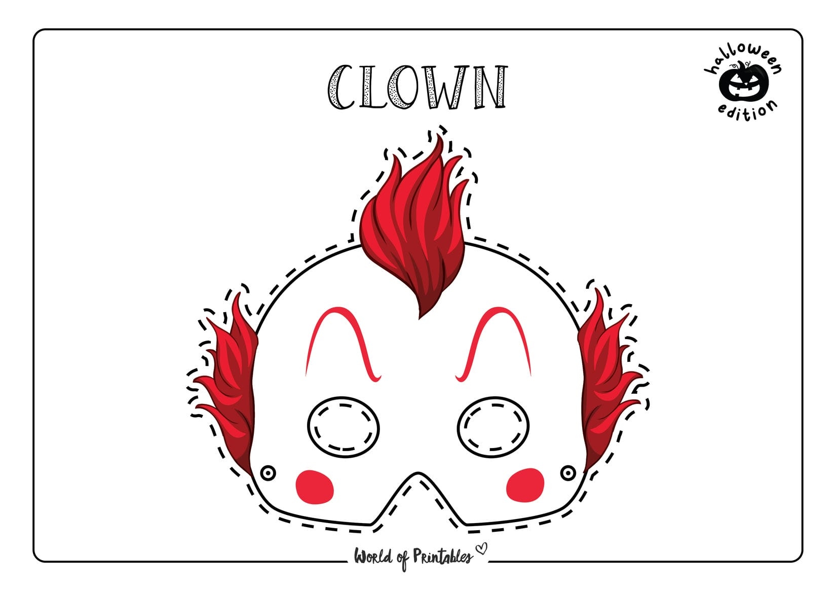 Halloween Mask Printables World Of Printables