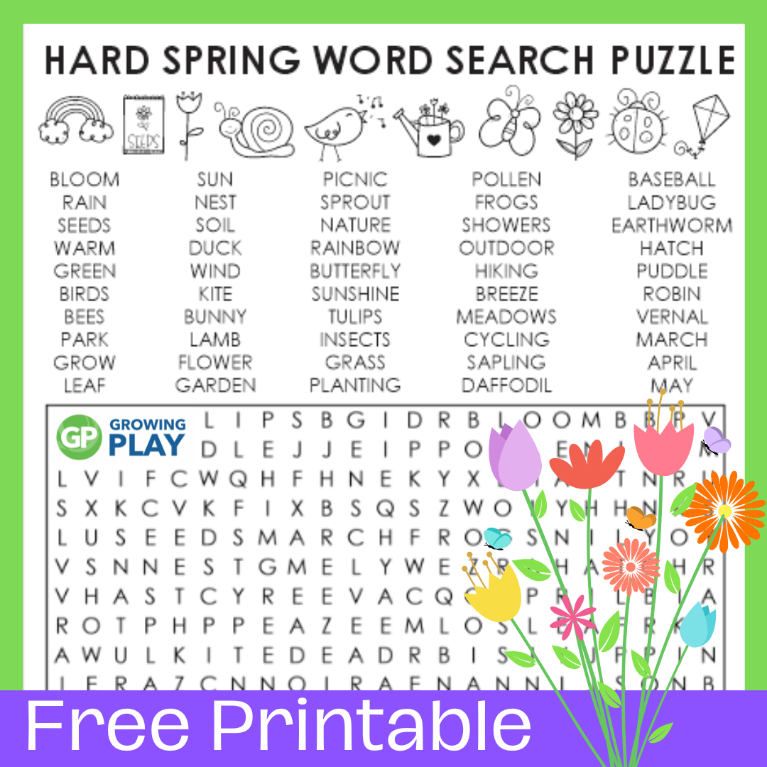 Free Printable Spring Word Searches