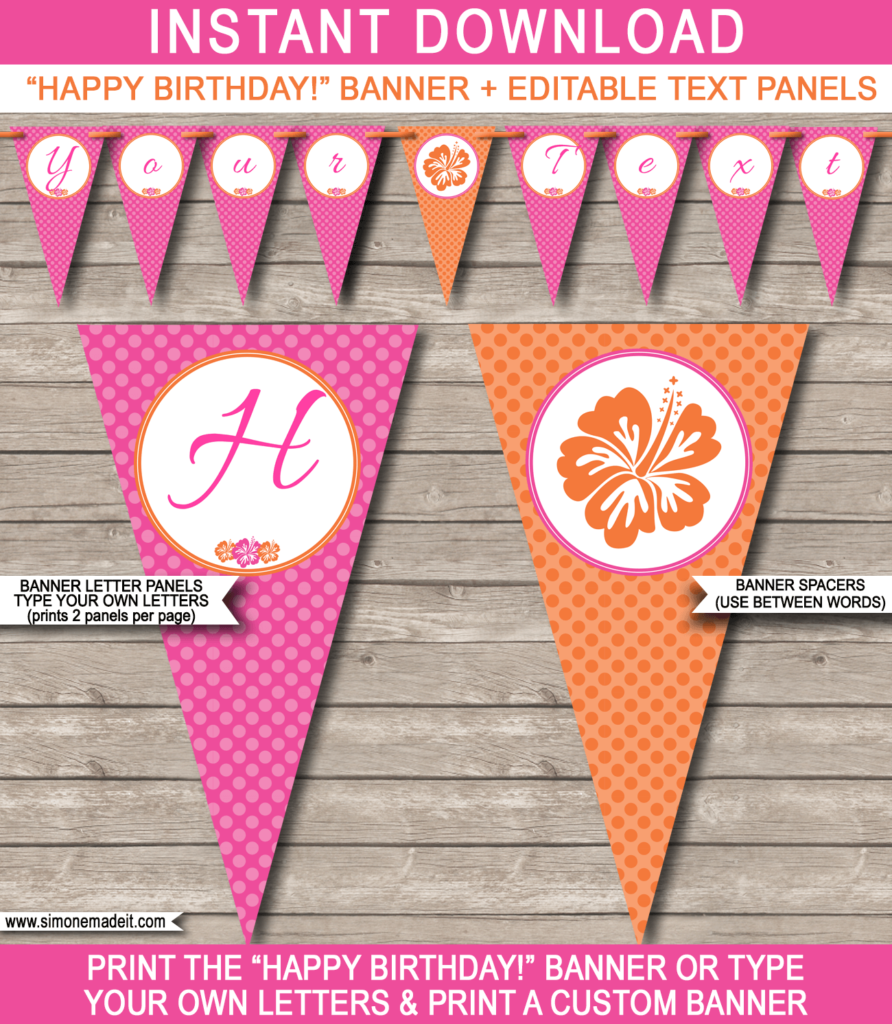 Free Printable Luau Decorations