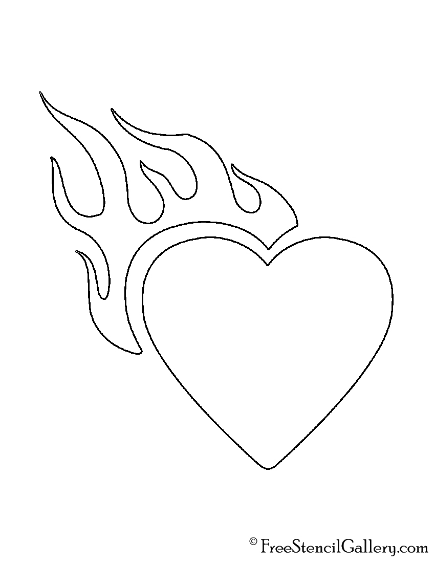 Flame Stencils Free Printable