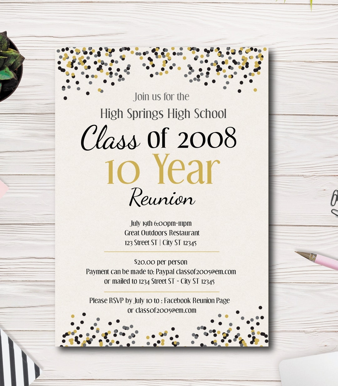 Free Printable Reunion Invites
