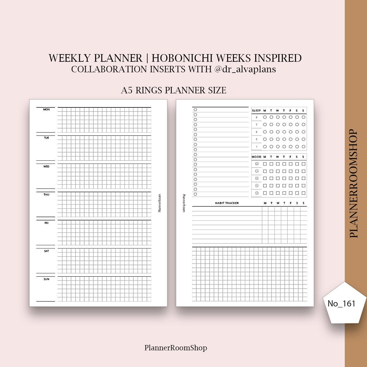 Hobonichi Weeks Inspired Printable Planner Insert A5 Planner Size Functional Planner Digital Weekly Insert Etsy