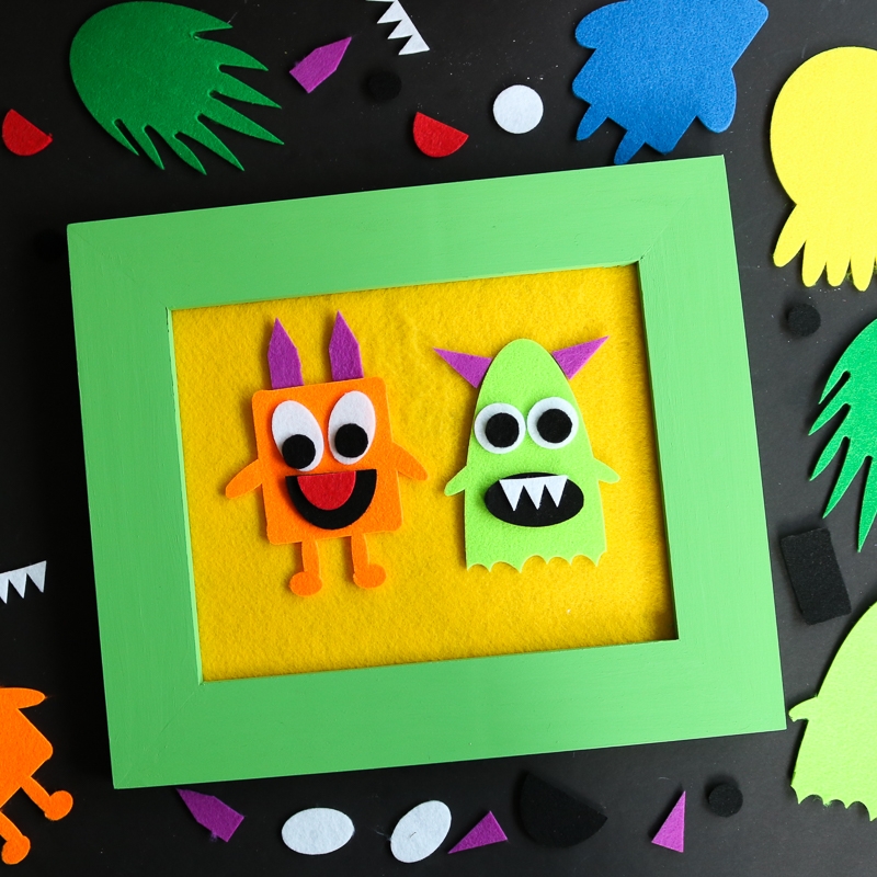 How To Make A Felt Board With Free Monster SVG File Angie Holden The Country Chic Cottage