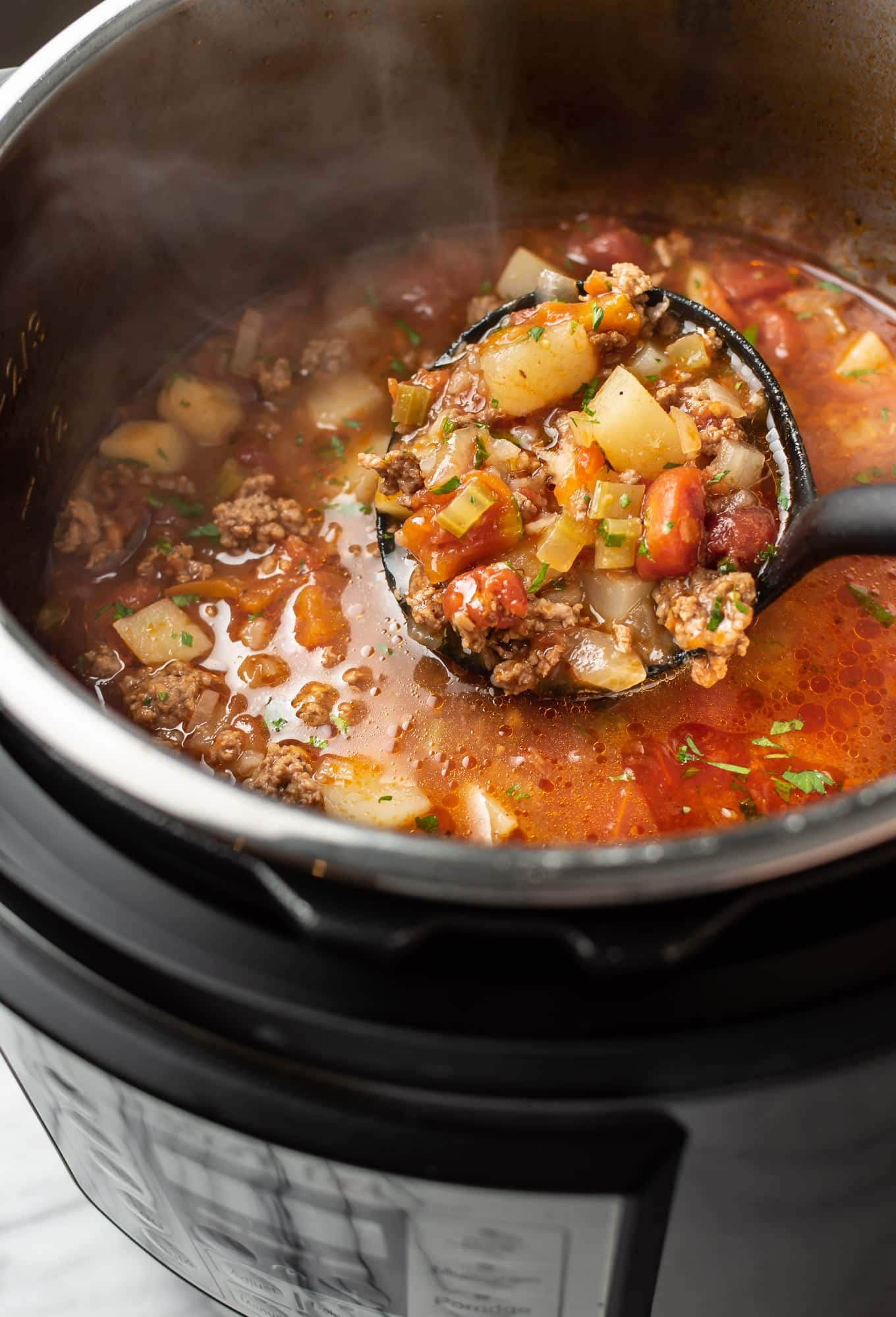 Instant Pot Hamburger Soup Salt Lavender