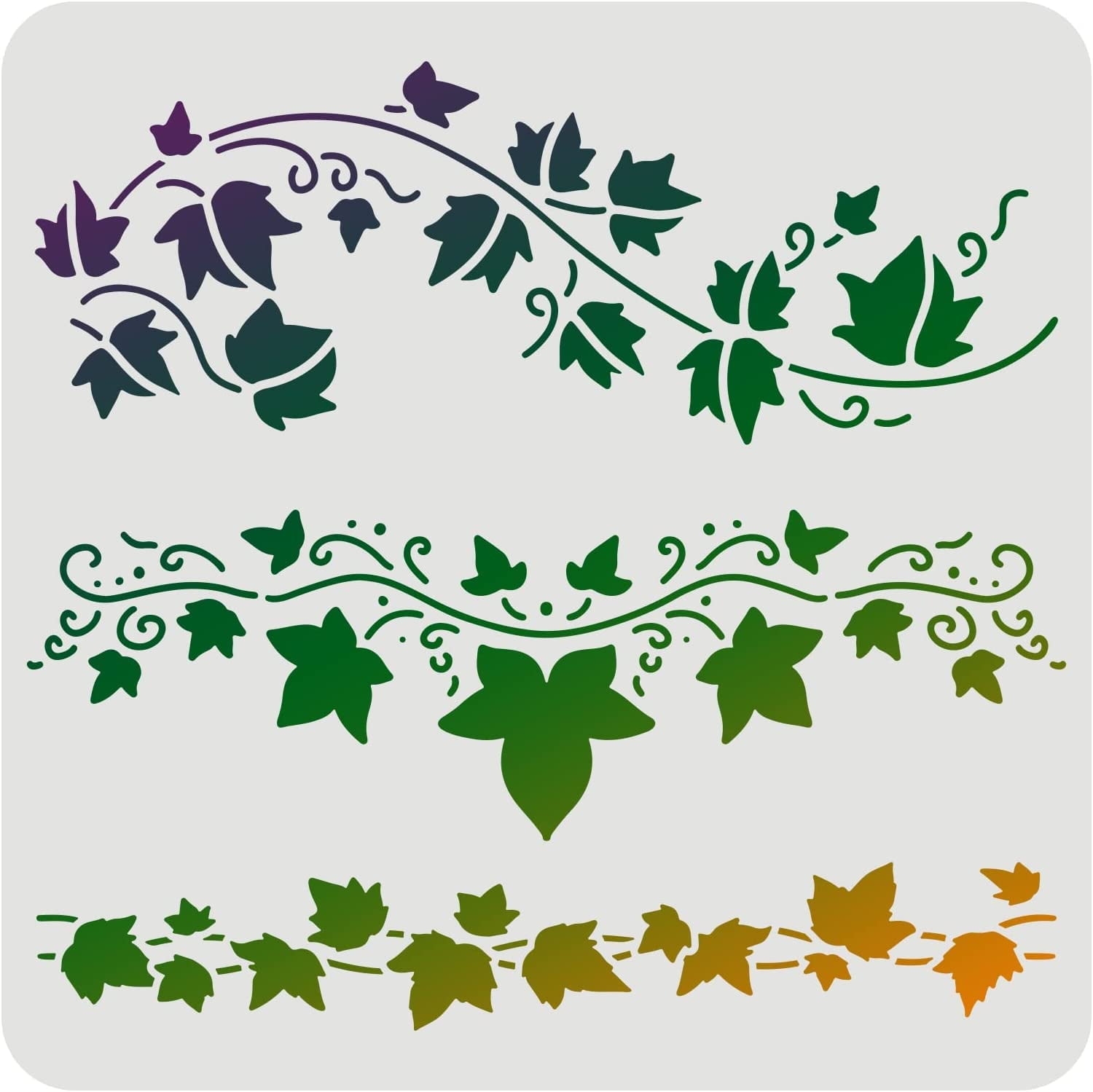 Ivy Stencil Classic Wall Border Leaf Stencils For Painting Reusable Vine Stencil DIY Craft Leaf Drawing Stencil For Painting On Wood Paper Fabric Floor Wall Walmart