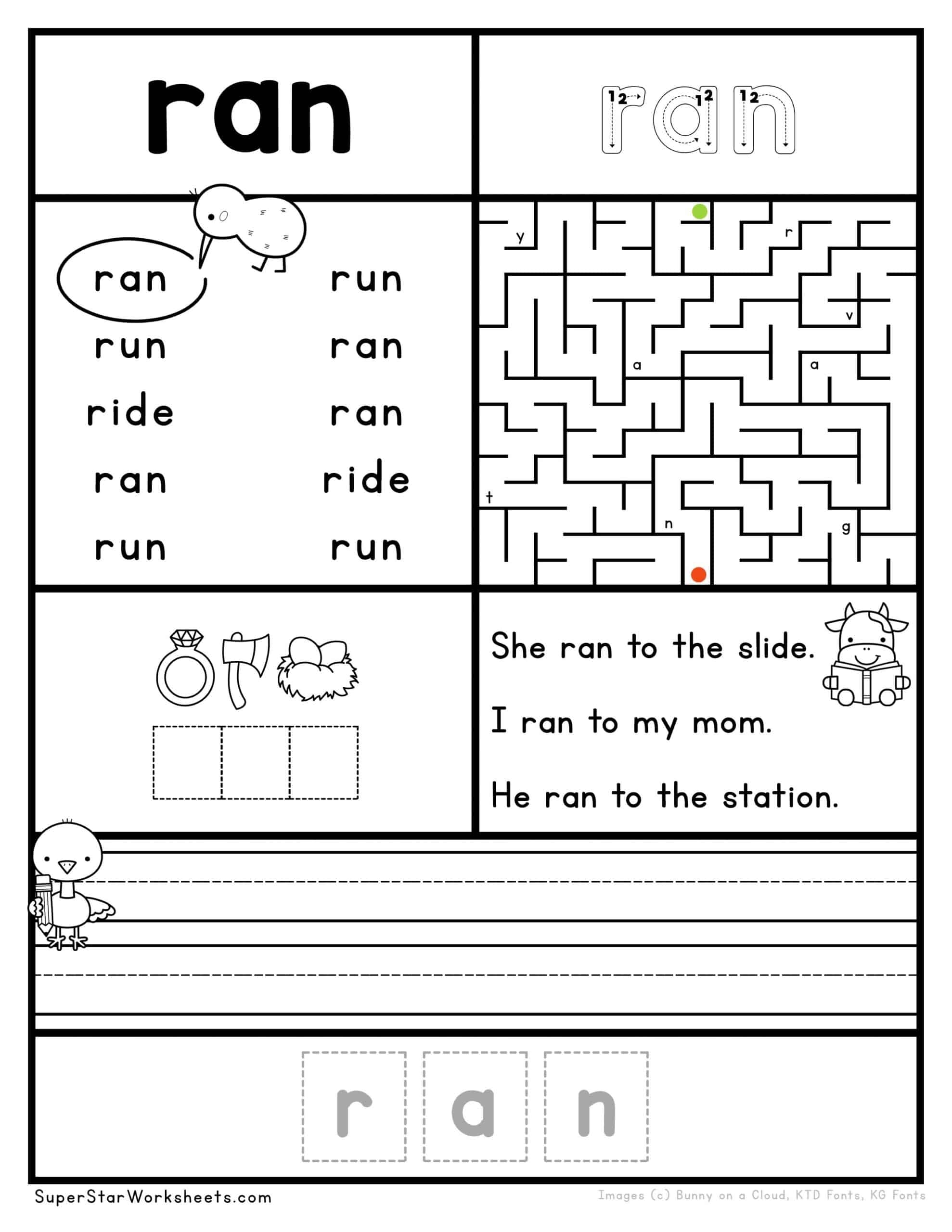 Sight Word Printables Free