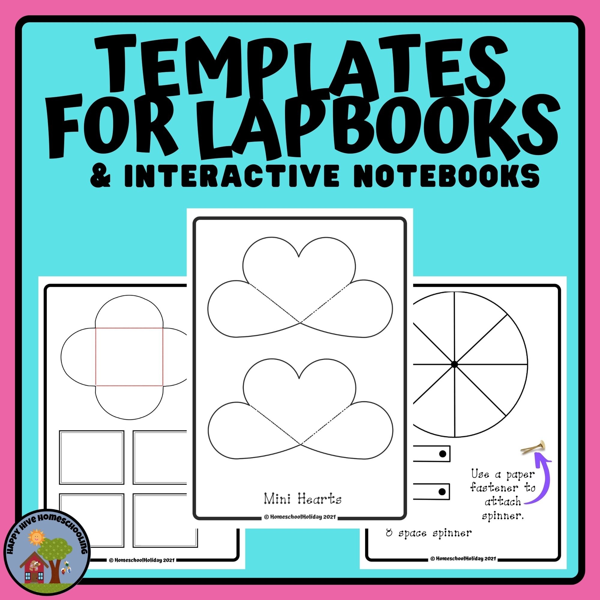 Lapbooking Templates Happy Hive Homeschooling