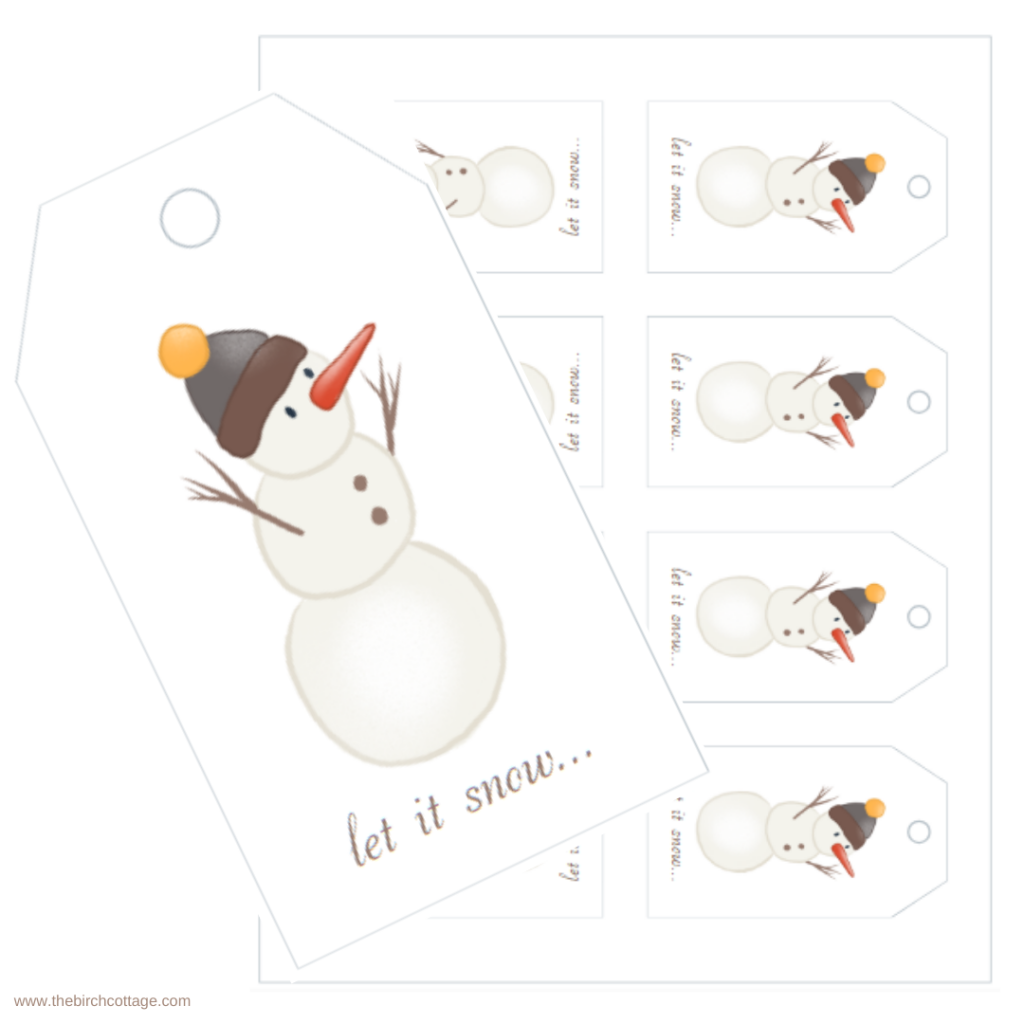 Free Printable Christmas Let Snow