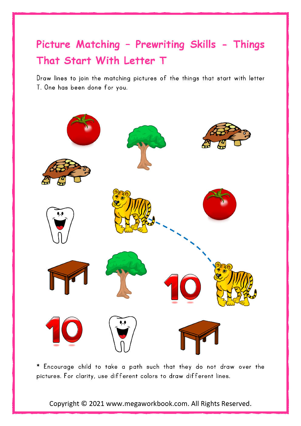 Letter T Activities For Preschool Letter T Worksheets Letter T Crafts Letter T Printables MegaWorkbook
