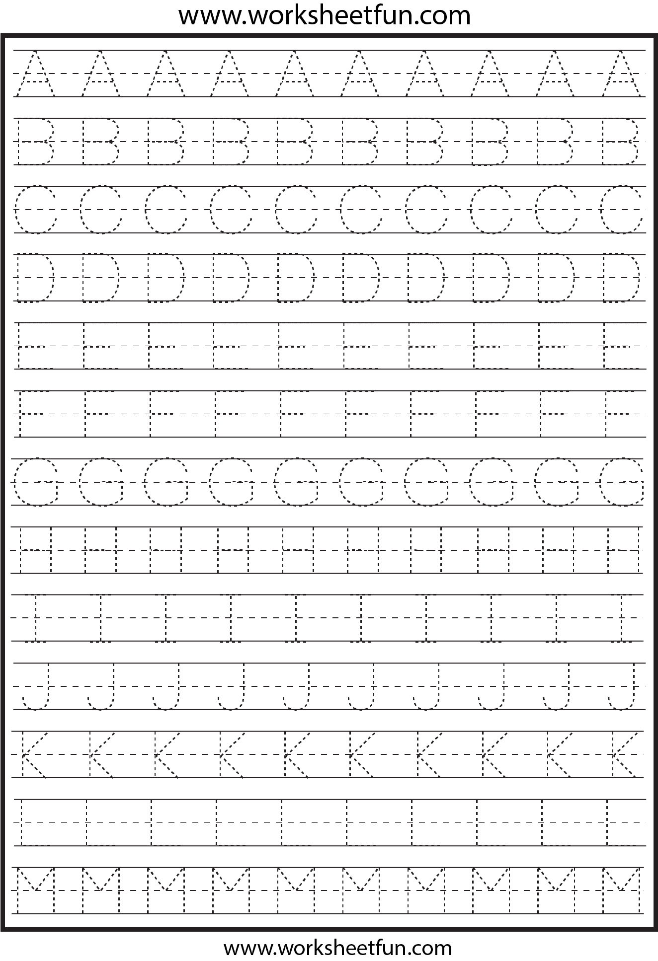 Letter Tracing 2 Worksheets FREE Printable Worksheets