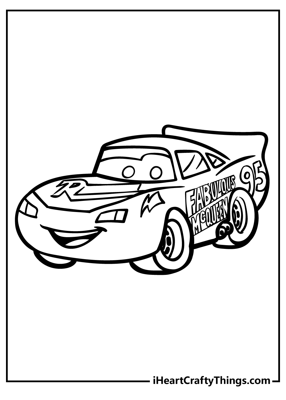 Lightning McQueen Coloring Pages 100 Free Printables 