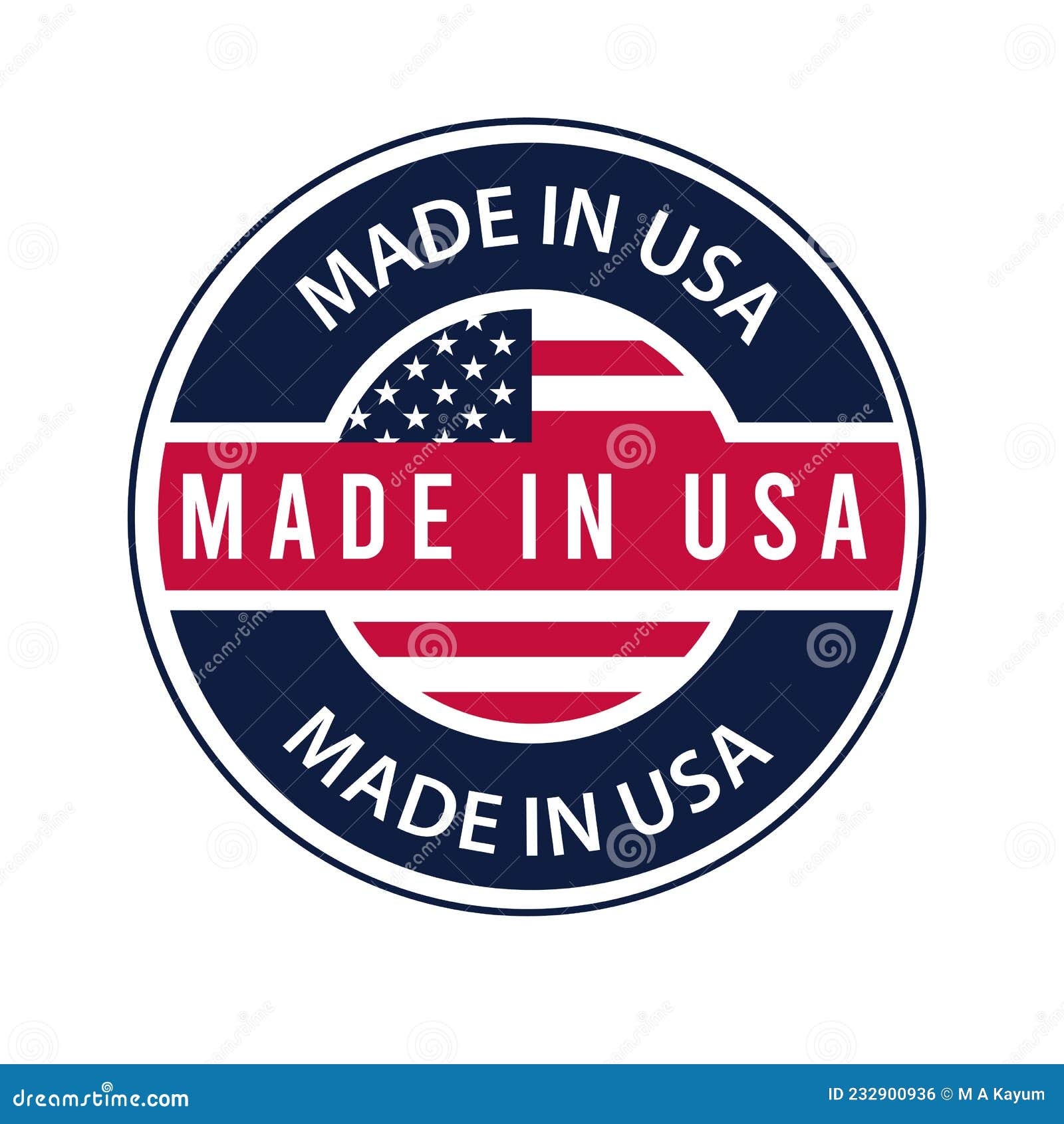 Made In USA Badges Proud Label Stamp American Flag And National Symbols United States Of America Patriotic Emblems Set Us Pro Stock Vector Illustration Of Retail Independence 232900936