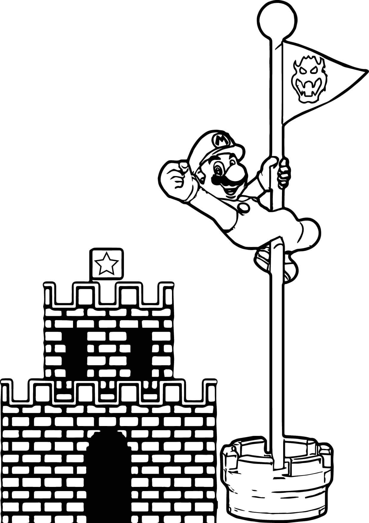 Mario Coloring Pages Printable Coloring Pages