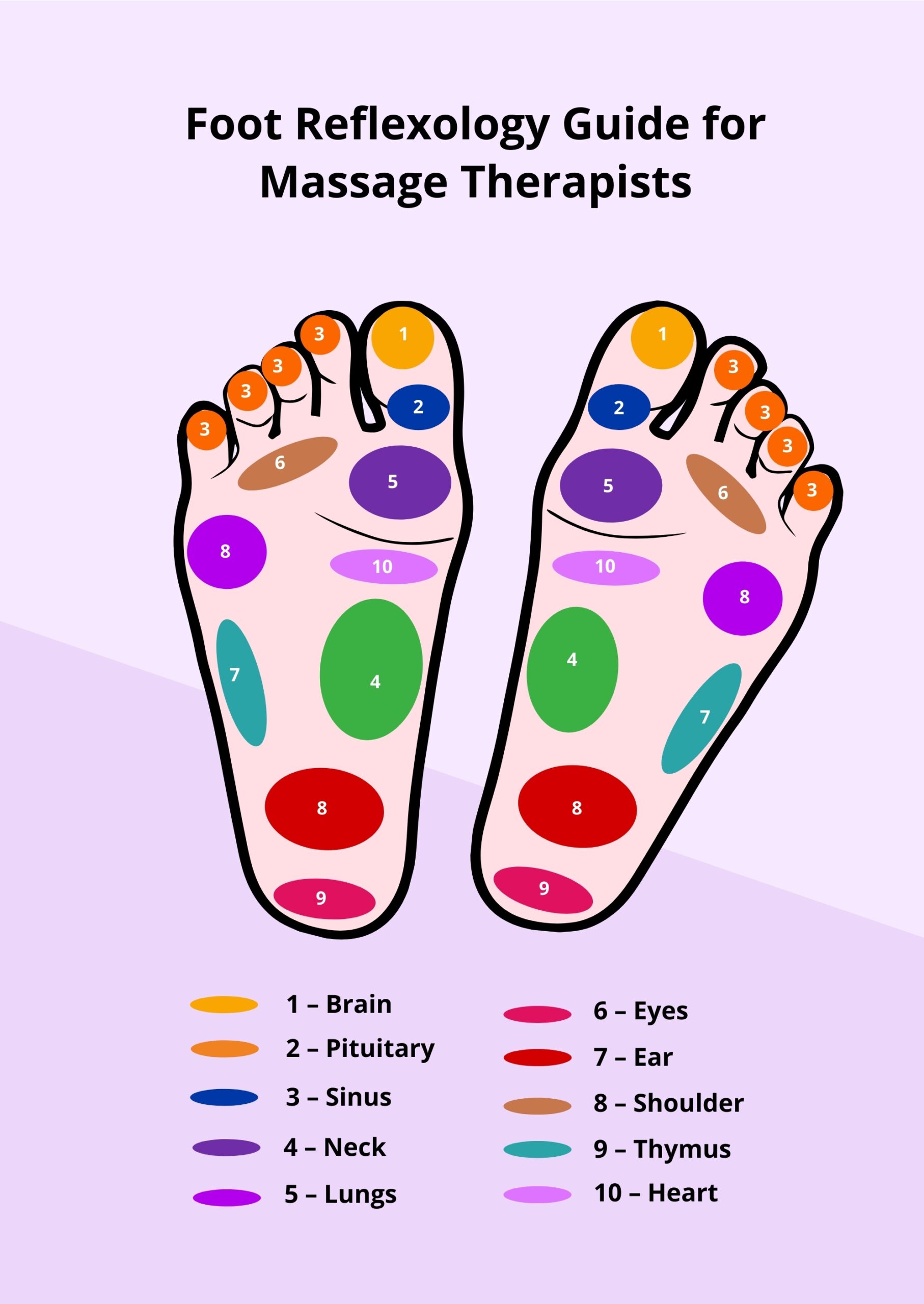 Free Foot Reflexology Chart Printable