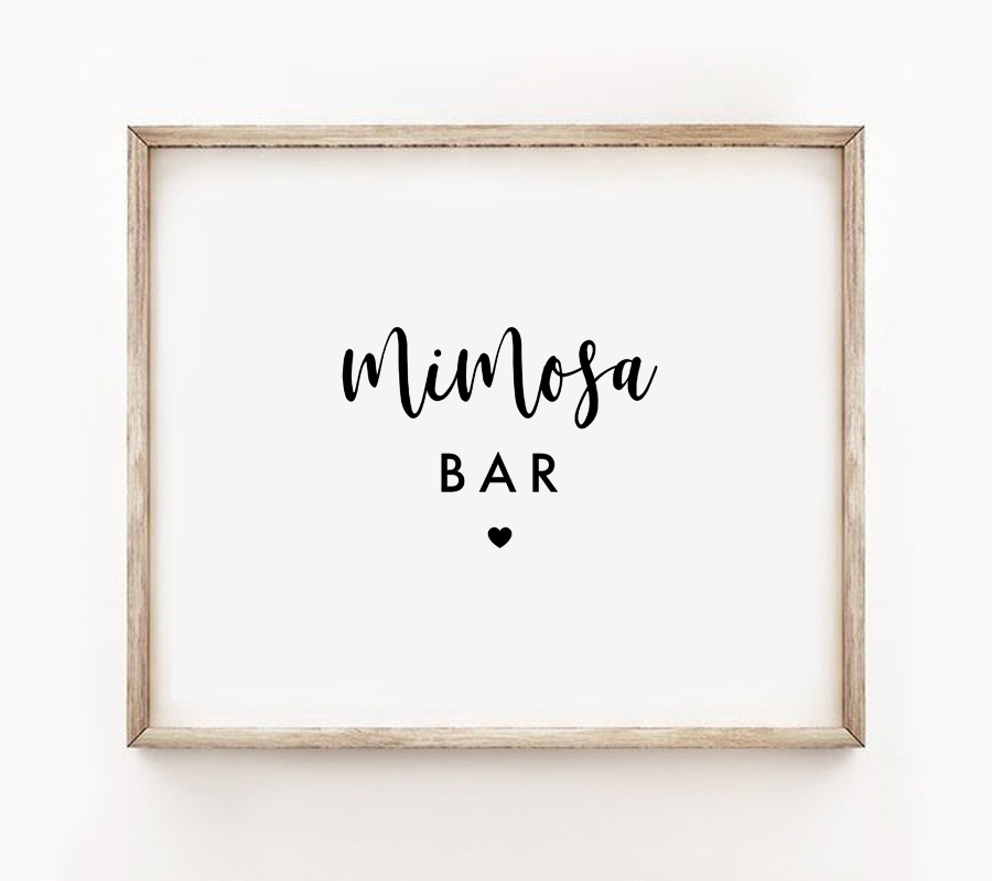 Free Mimosa Bar Printable