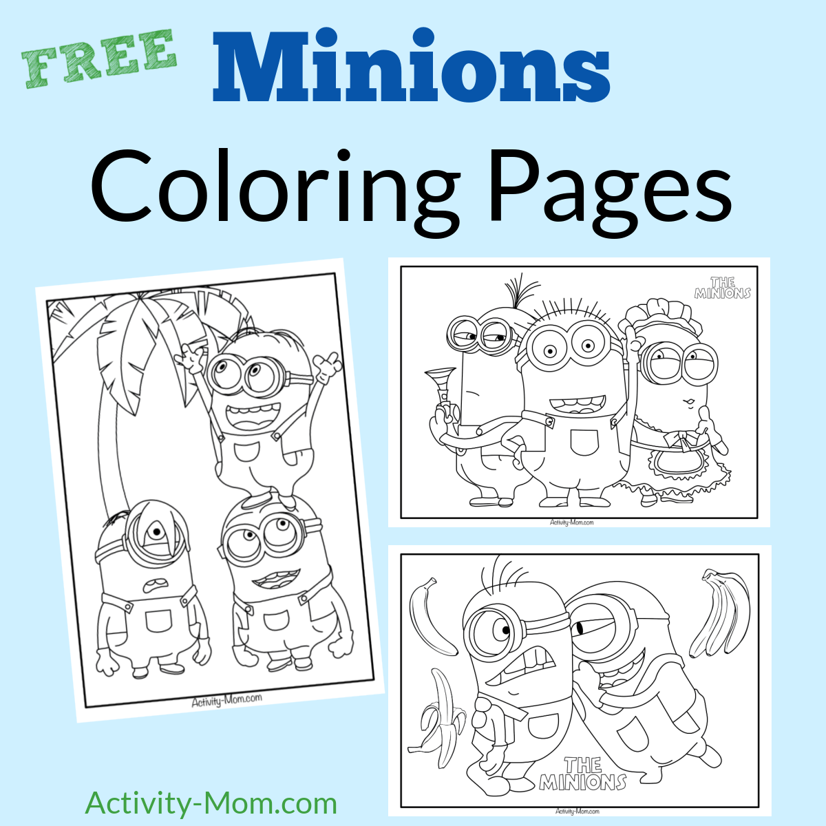 Free Printable Minion Coloring Pages
