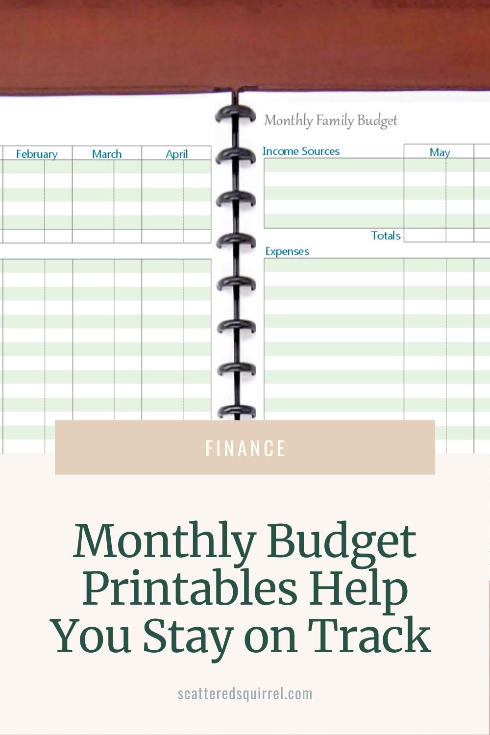 Free Monthly Budget Planner Printable