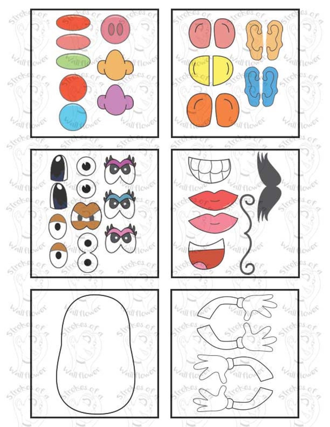 Mr Potato Head Mrs Potato Head 5 Senses Senses Back To School Etsy