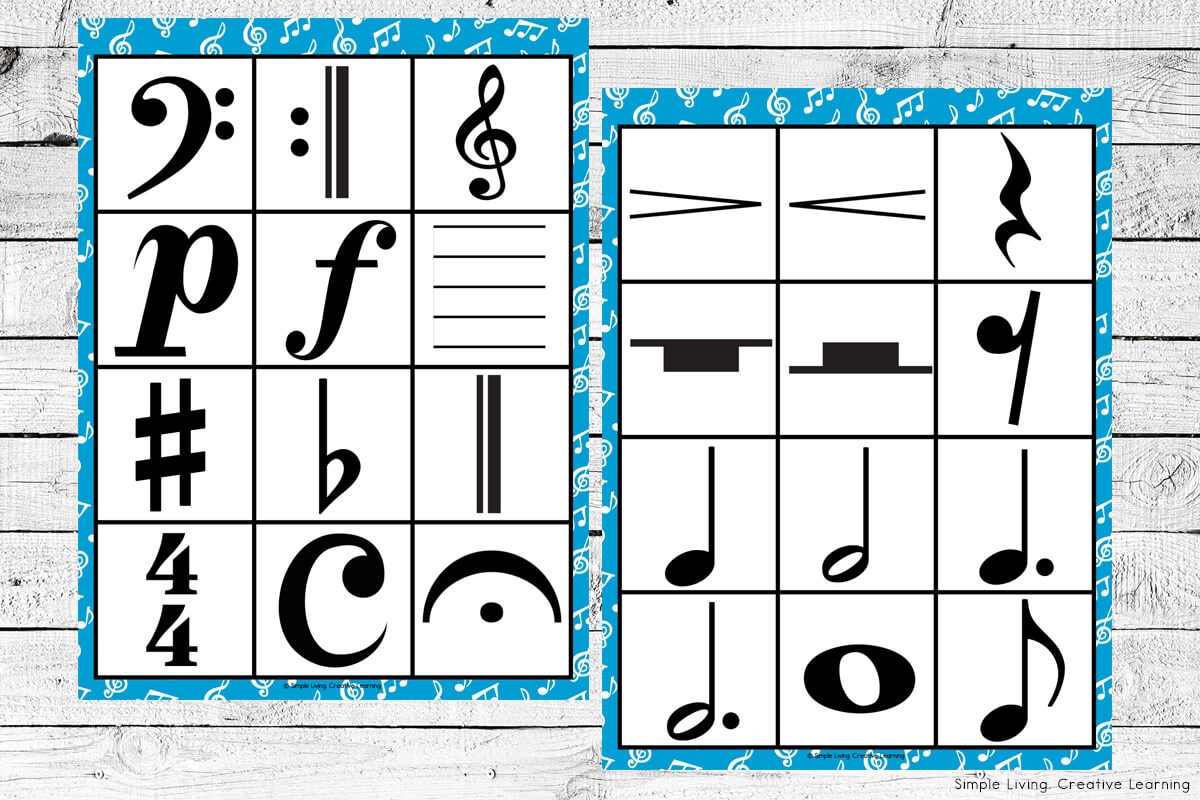Music Bingo Simple Living Creative Learning