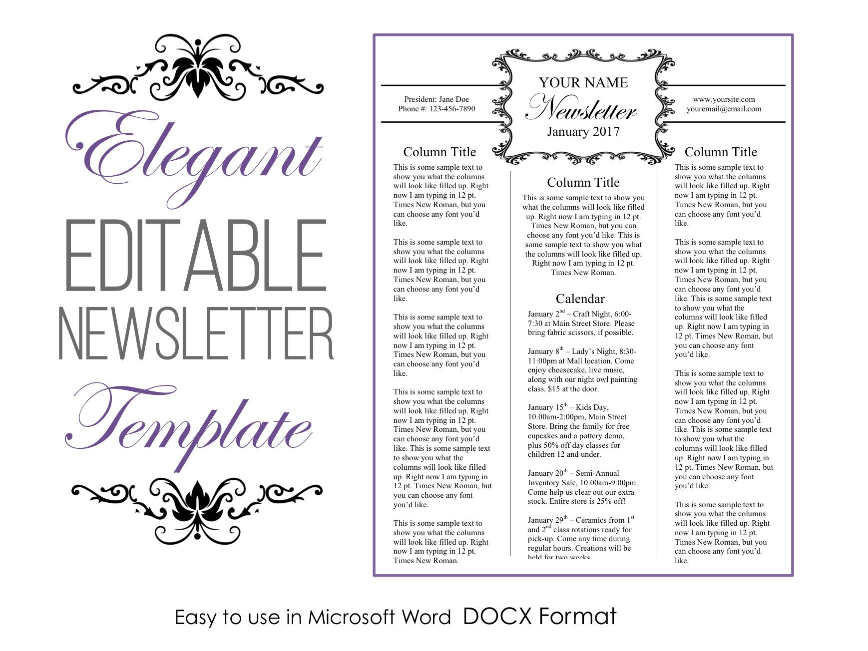 Free Printable Newsletter Templates