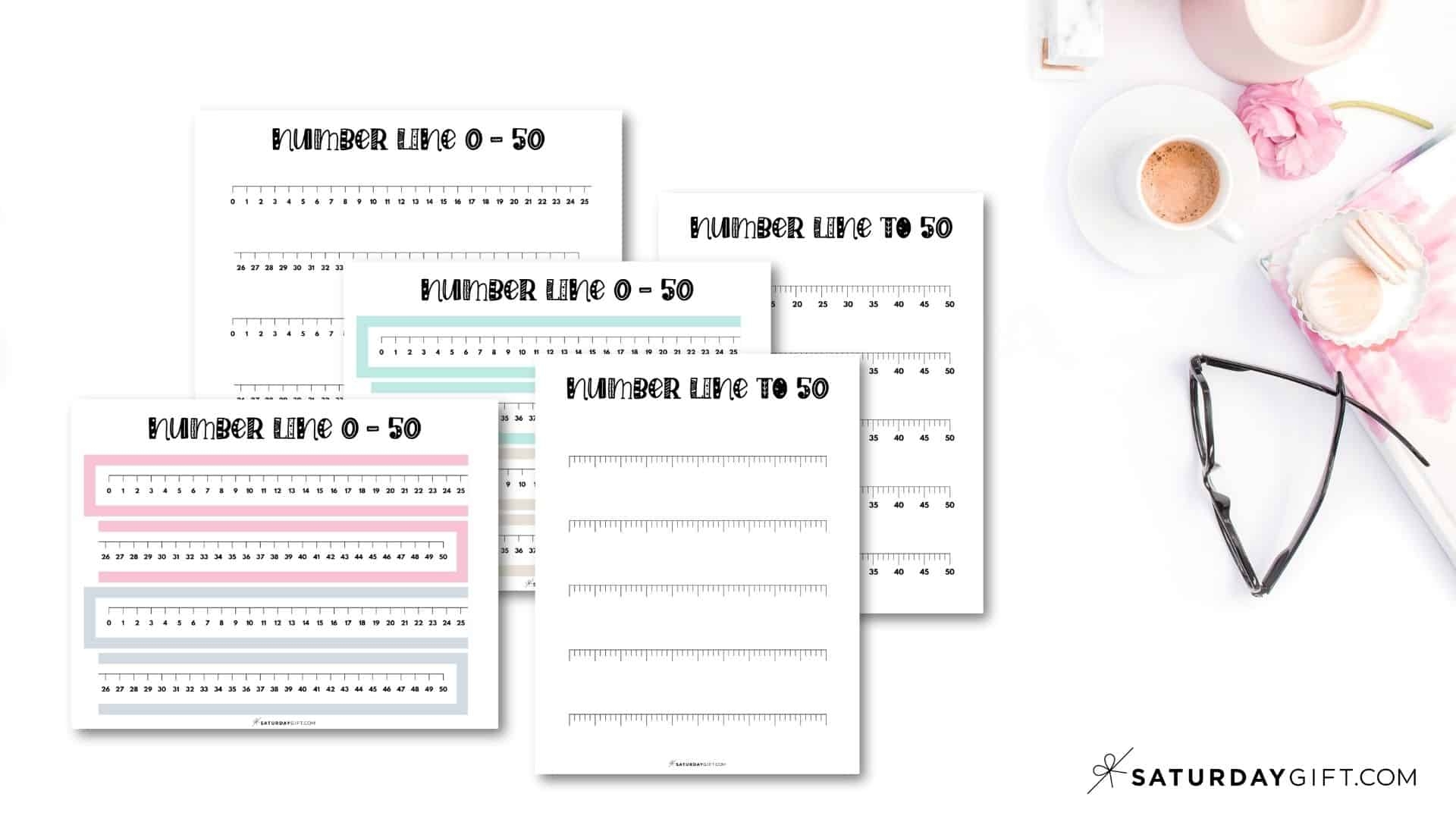 Number Line To 50 5 Cute Free Printables And Blank Worksheets