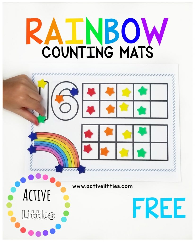 Numbers 1 20 Counting Mats For Preschool And Kindergarten Active Littles