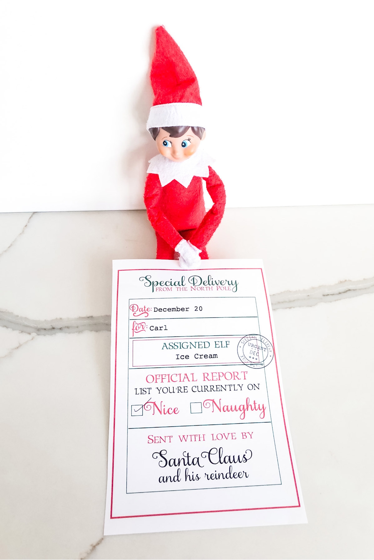 Elf Quarantine Printable Free