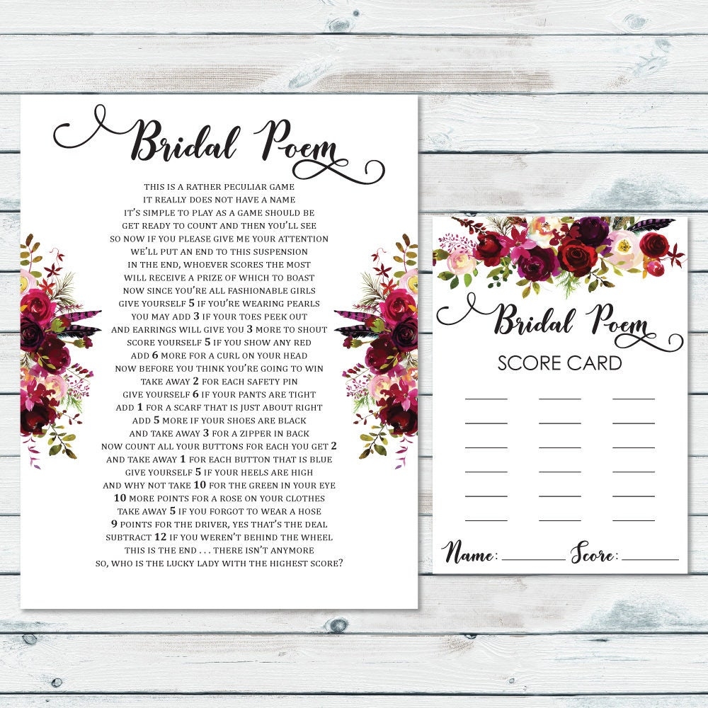 Free Printable Panty Poem
