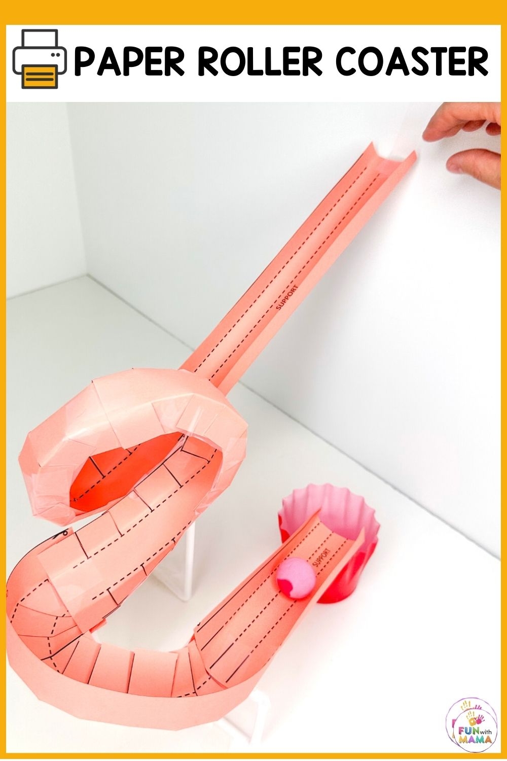 Paper Roller Coaster STEM Challenge Fun With Mama