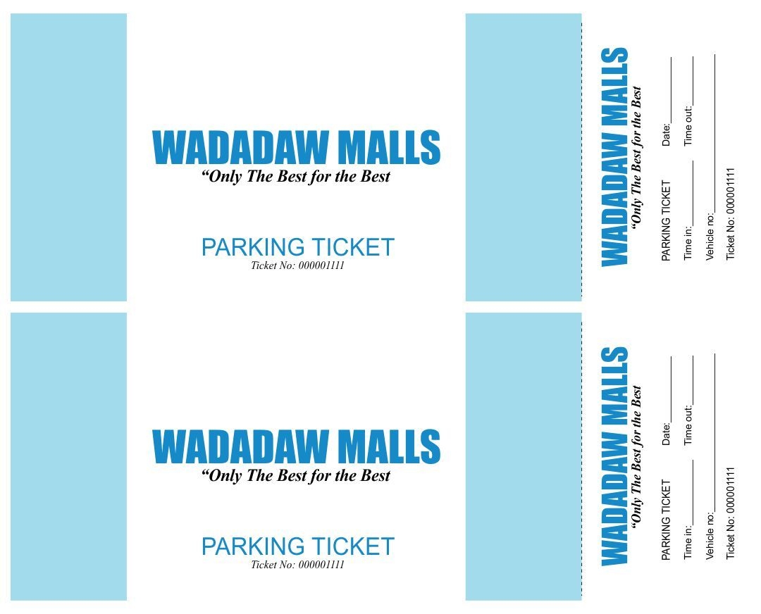 Free Printable Parking Pass