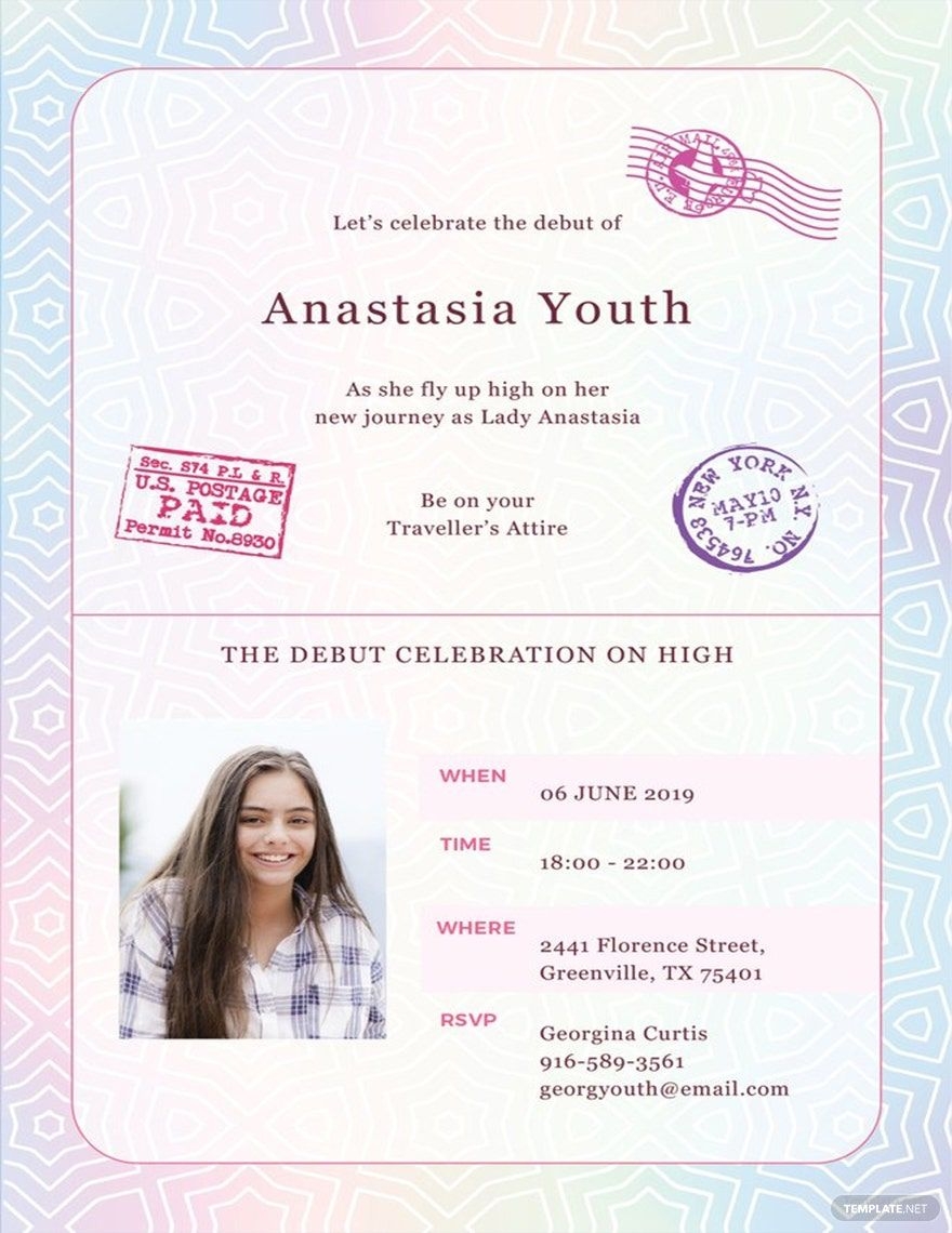 Passport Invitation Templates In Word FREE Download Template