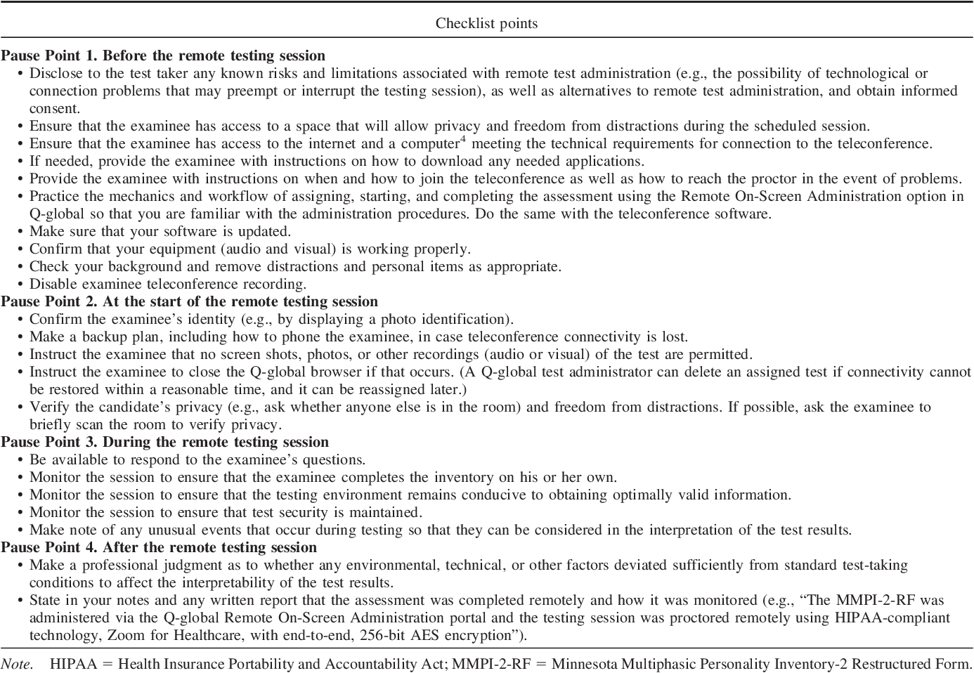 PDF Practical Guidance On The Use Of The MMPI Instruments In Remote Psychological Testing Semantic Scholar
