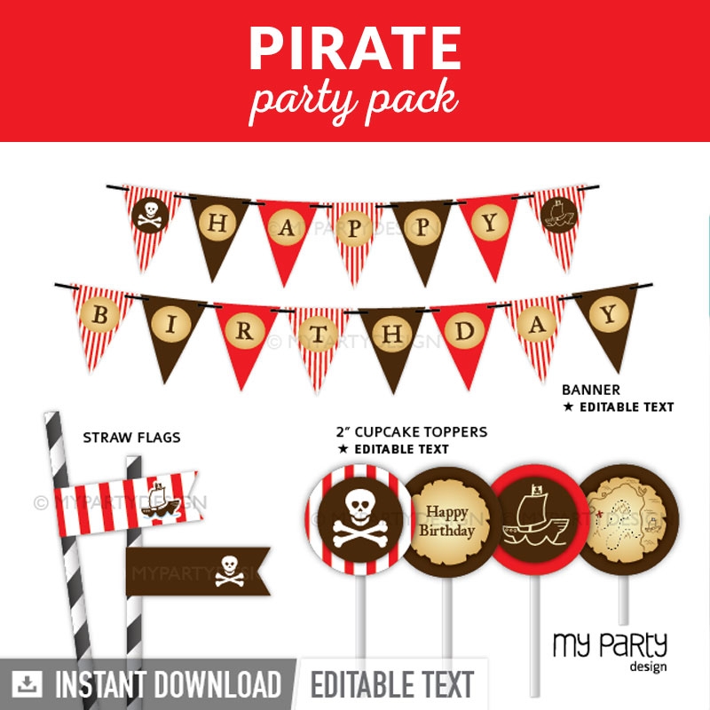 Pirate Party Printables And Decorations My Party Design