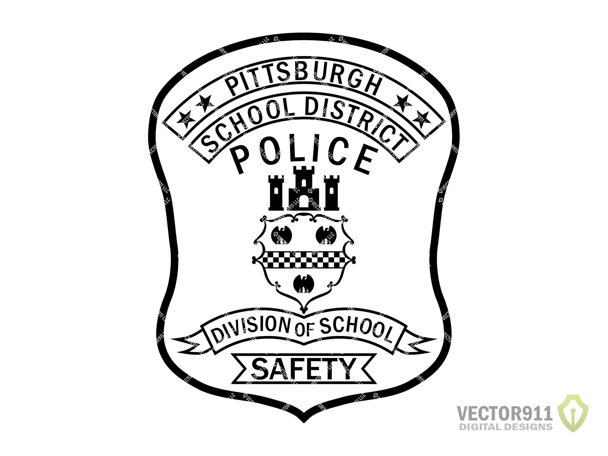 Pittsburgh PA School District Safety Police Officer Patch Pennsylvania Division Of School Logo Seal Digital Vector ai svg png Etsy Sweden
