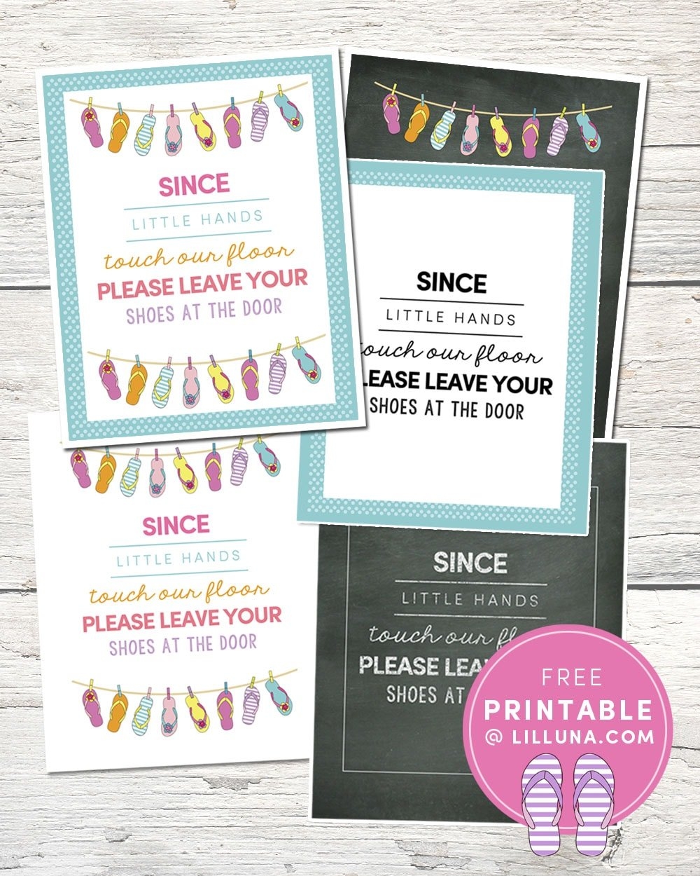 Please Remove Your Shoes Print Let s DIY It All With Kritsyn Merkley