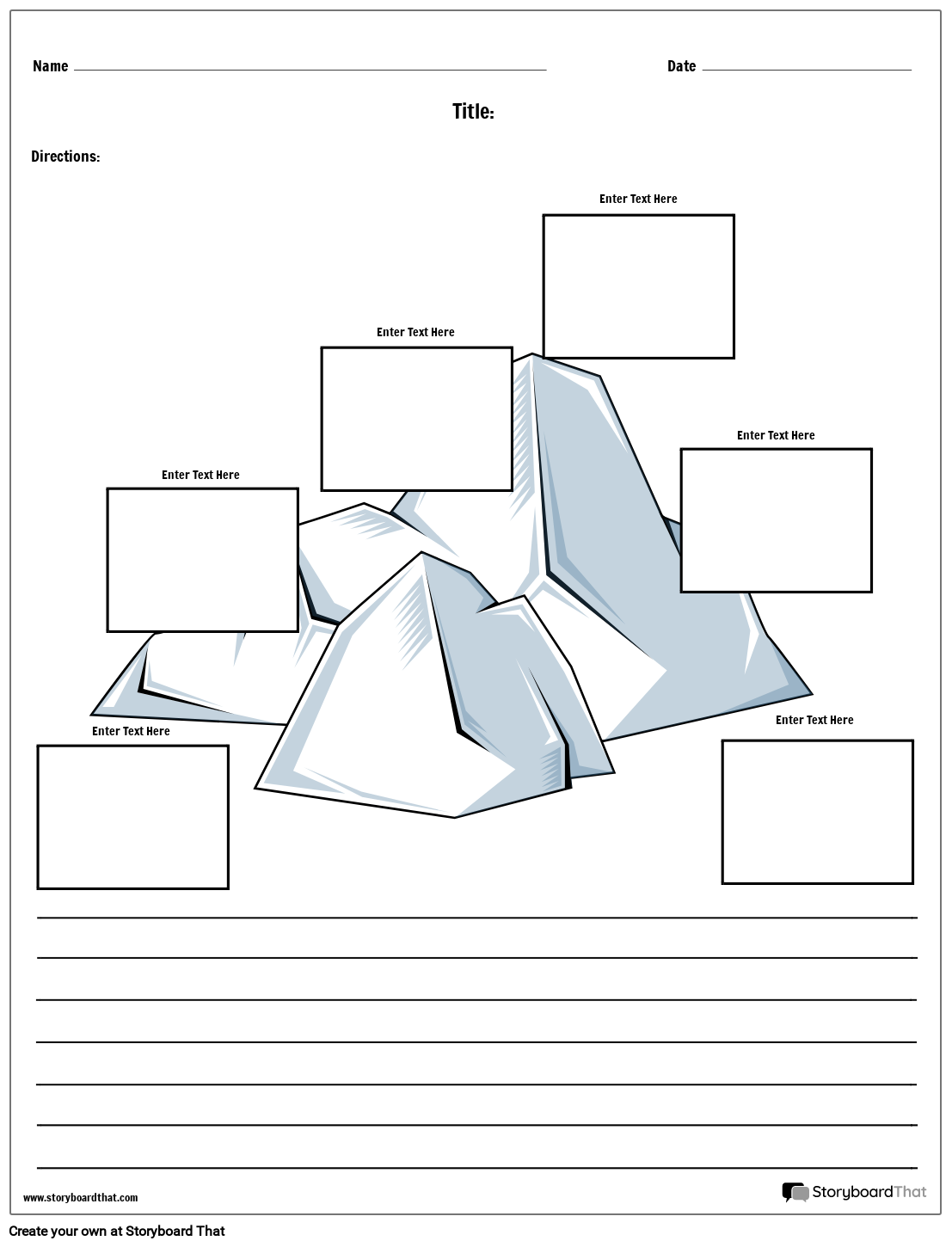 Plot Diagram Worksheet Templates StoryboardThat