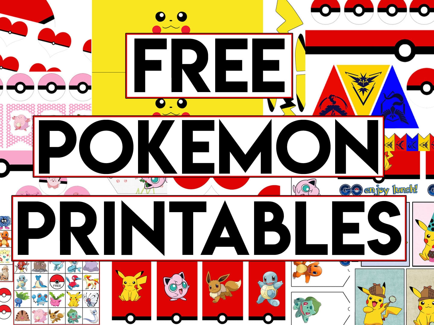 Free Pokemon Party Printables