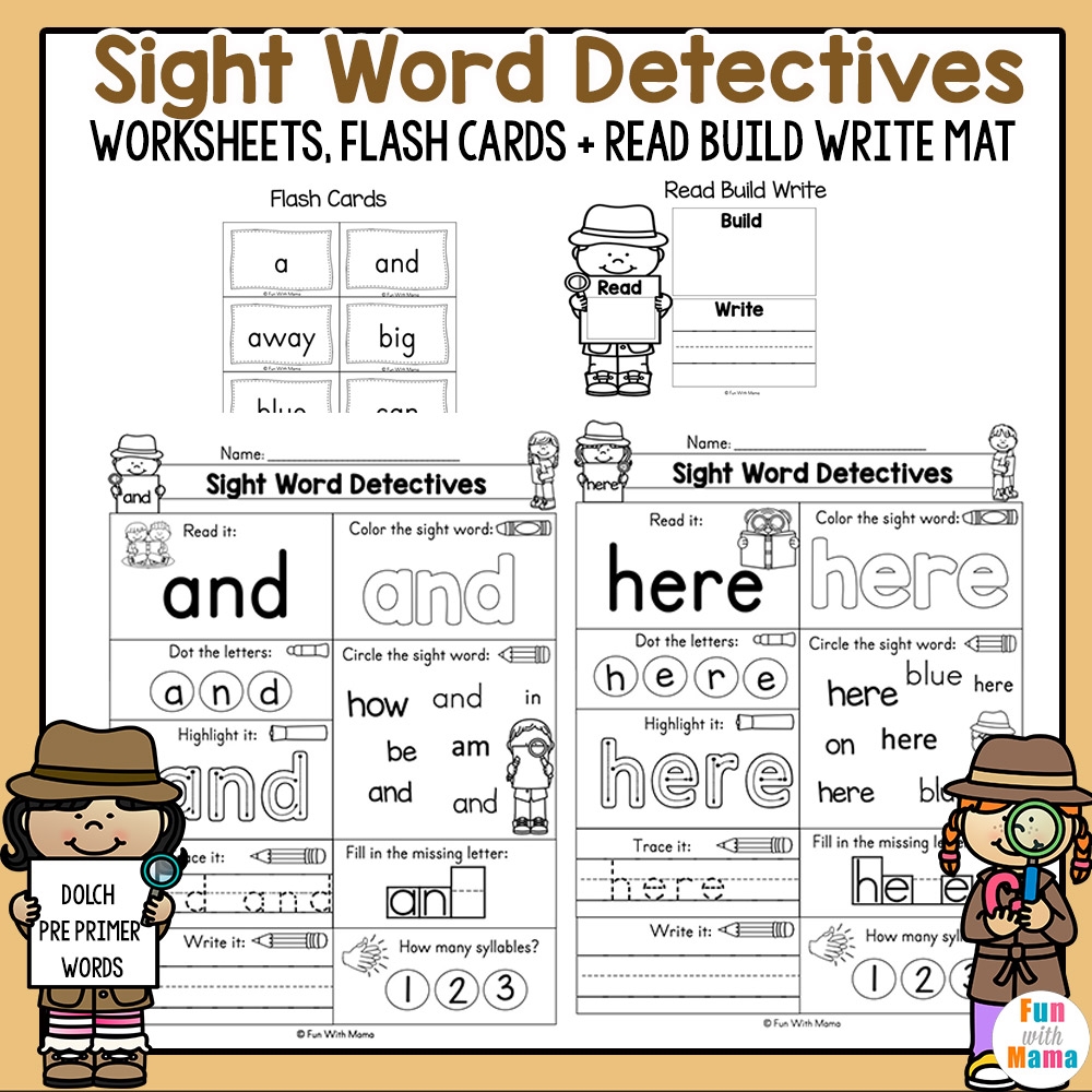Free Printable Sight Word Activities