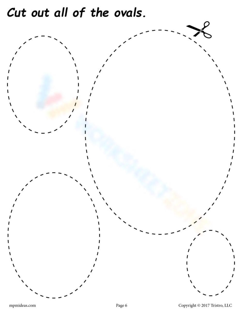 Free Printable Oval Preschool Worksheets