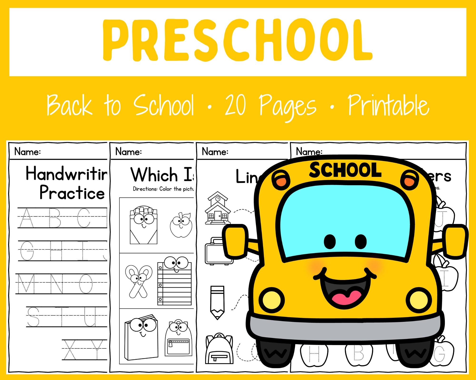 Free Printable Pre K Worksheets